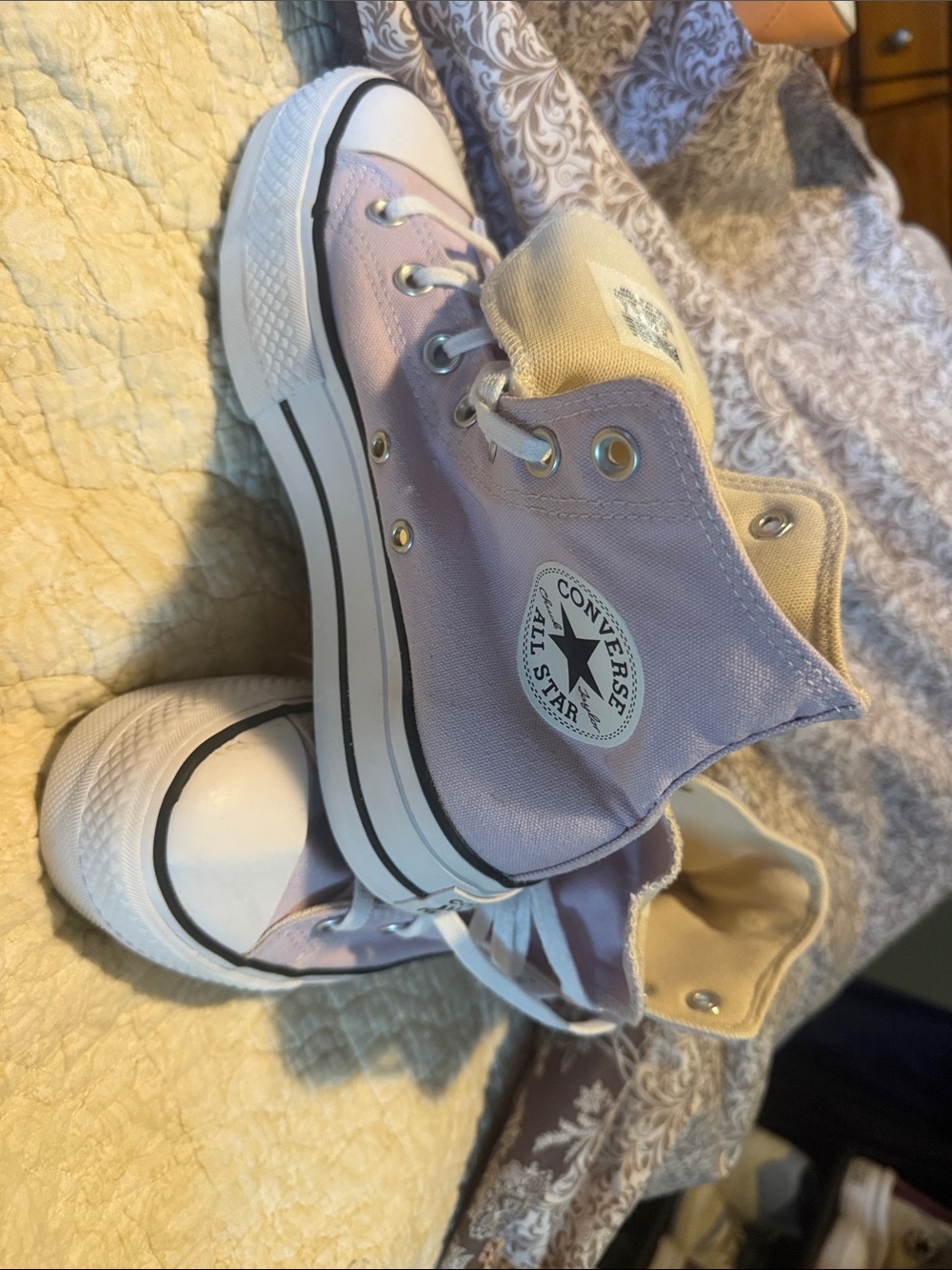 Converse Kids Lavender High-Top Sneakers